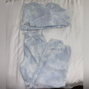 Blue Tye Dye Sweat Set